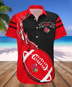 Louisville Cardinals Red and Black Hawaiian Shirt - Perfect for Game Day