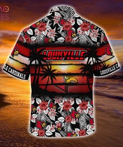 Louisville Cardinals Summer Hawaiian Shirt - Sporty and Floral Pattern Shirt for Cardinals Sports Enthusiasts