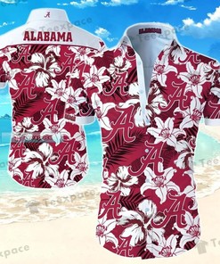 Make a Statement with Alabama Crimson Tide Summer Floral Pattern Hawaiian Shirt