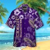 Make a Statement with NCAA Washington Huskies Purple Flowers Hawaiian Shirt
