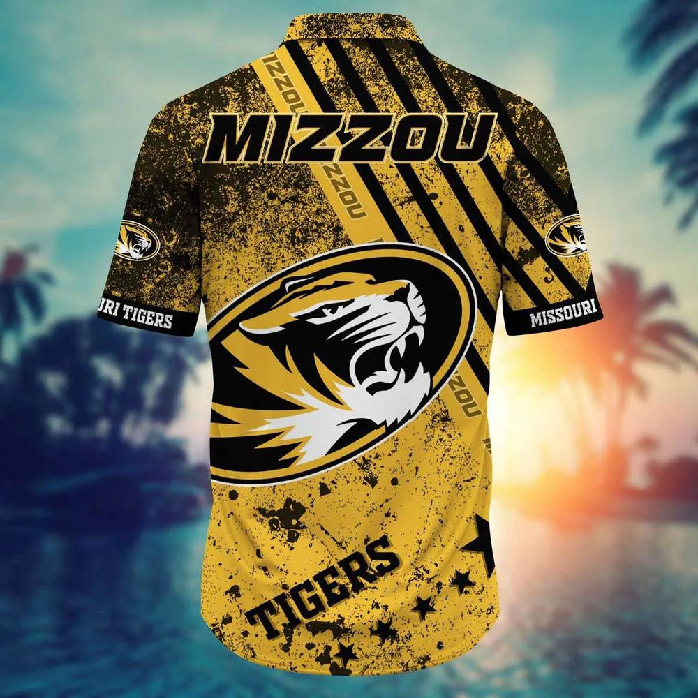 Make a Statement with Personalized NCAA Missouri Tigers Custom Name Number Hawaiian Shirt