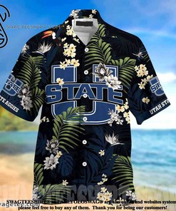 Make a Statement with Utah State Aggies This Flag Offends You Summer Beach Hawaiian Shirt