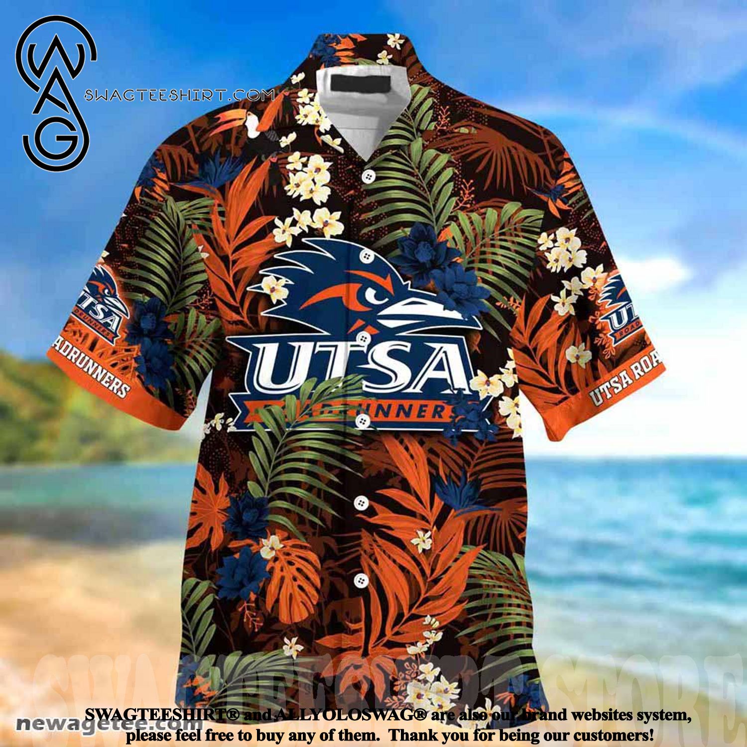 Make a Statement with Utsa Roadrunners This Flag Offends You Summer Beach Hawaiian Shirt