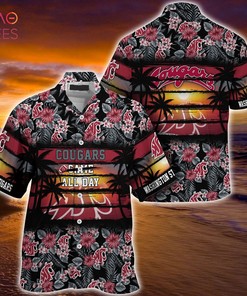 Make a Statement with Washington State Cougars Floral Summer Hawaiian Shirt for Sports Enthusiasts 