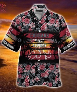 Make a Statement with Washington State Cougars Floral Summer Hawaiian Shirt for Sports Enthusiasts