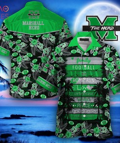 Marshall Thundering Herd Hawaiian Shirt - New Gift for Summer with Limited Stock - Get Yours Now!