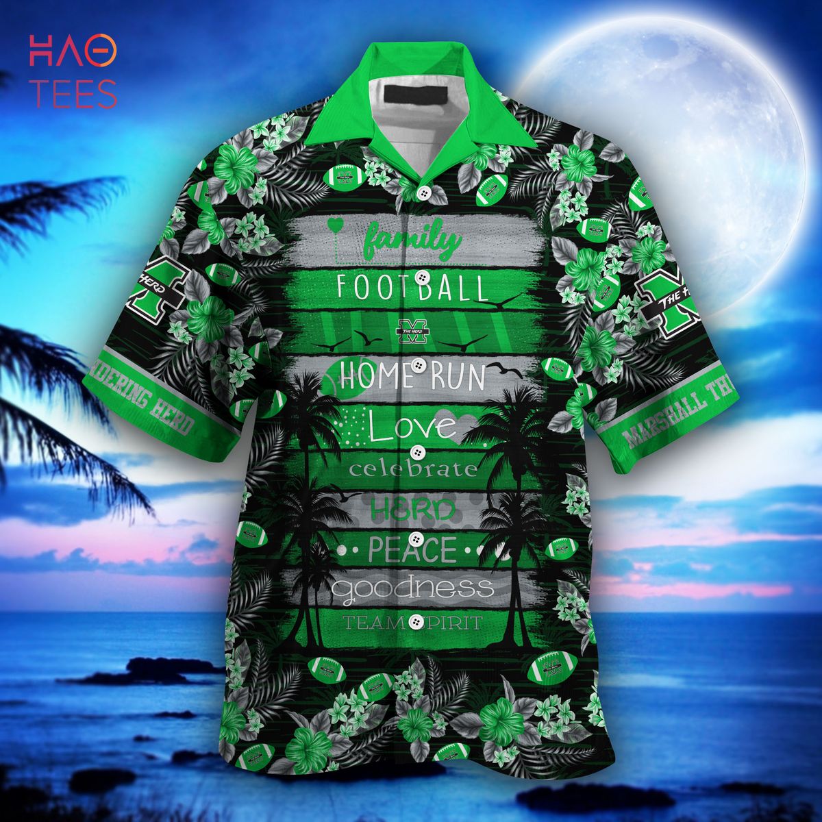 Marshall Thundering Herd Hawaiian Shirt - New Gift for Summer with Limited Stock - Get Yours Now!