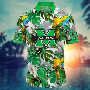 Marshall Thundering Herd NCAA Flower Hawaii Shirt For Fans Ver 1
