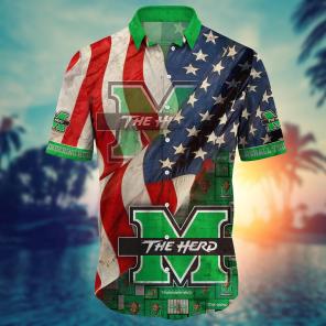 Marshall Thundering Herd NCAA Flower Hawaii Shirt For Fans Ver 10
