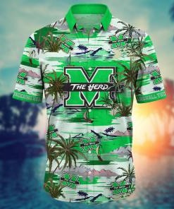 Marshall Thundering Herd NCAA Flower Hawaii Shirt For Fans Ver 11