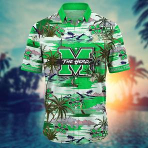 Marshall Thundering Herd NCAA Flower Hawaii Shirt For Fans Ver 11