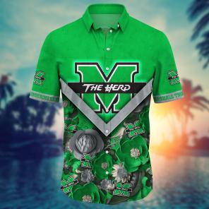 Marshall Thundering Herd NCAA Flower Hawaii Shirt For Fans Ver 17