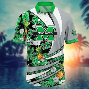 Marshall Thundering Herd NCAA Flower Hawaii Shirt For Fans Ver 19