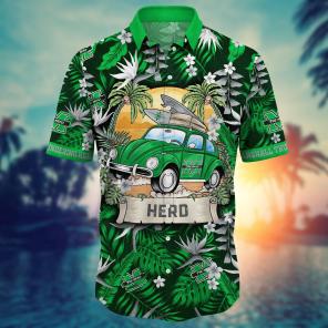 Marshall Thundering Herd NCAA Flower Hawaii Shirt For Fans Ver 2