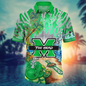 Marshall Thundering Herd NCAA Flower Hawaii Shirt For Fans Ver 20