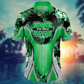 Marshall Thundering Herd NCAA Flower Hawaii Shirt For Fans Ver 23