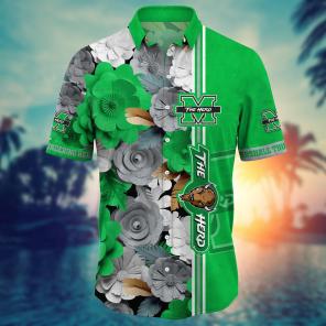 Marshall Thundering Herd NCAA Flower Hawaii Shirt For Fans Ver 25