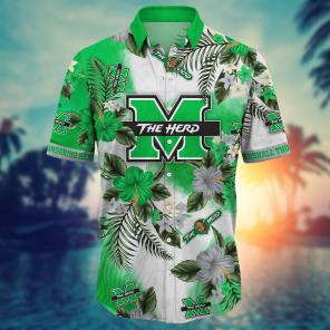 Marshall Thundering Herd NCAA Flower Hawaii Shirt For Fans Ver 28