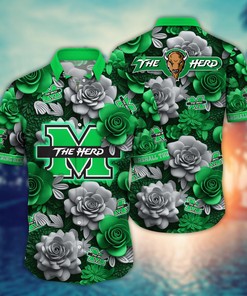 Marshall Thundering Herd NCAA Flower Hawaii Shirt For Fans Ver 3