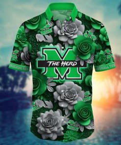 Marshall Thundering Herd NCAA Flower Hawaii Shirt For Fans Ver 3
