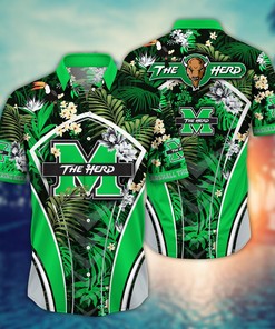 Marshall Thundering Herd NCAA Flower Hawaii Shirt For Fans Ver 30