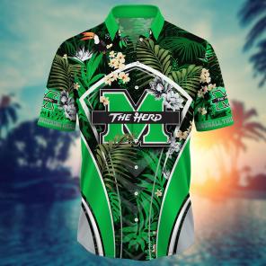 Marshall Thundering Herd NCAA Flower Hawaii Shirt For Fans Ver 30