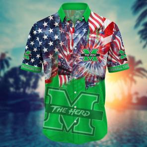 Marshall Thundering Herd NCAA Flower Hawaii Shirt For Fans Ver 32