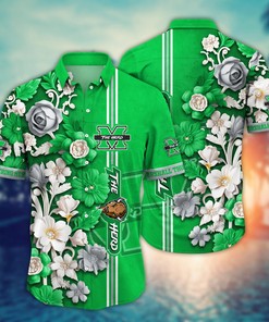 Marshall Thundering Herd NCAA Flower Hawaii Shirt For Fans Ver 36