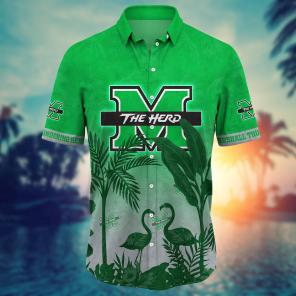 Marshall Thundering Herd NCAA Flower Hawaii Shirt For Fans Ver 9