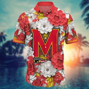 Maryland Terrapins NCAA Flower Hawaii Shirt For Fans Ver 13