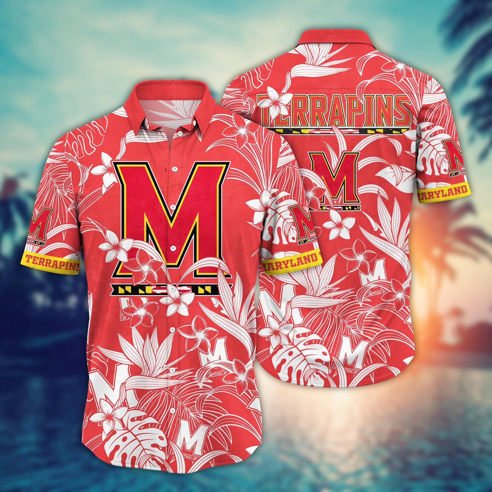 Maryland Terrapins NCAA Flower Hawaii Shirt For Fans Ver 14