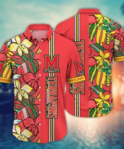 Maryland Terrapins NCAA Flower Hawaii Shirt For Fans Ver 15