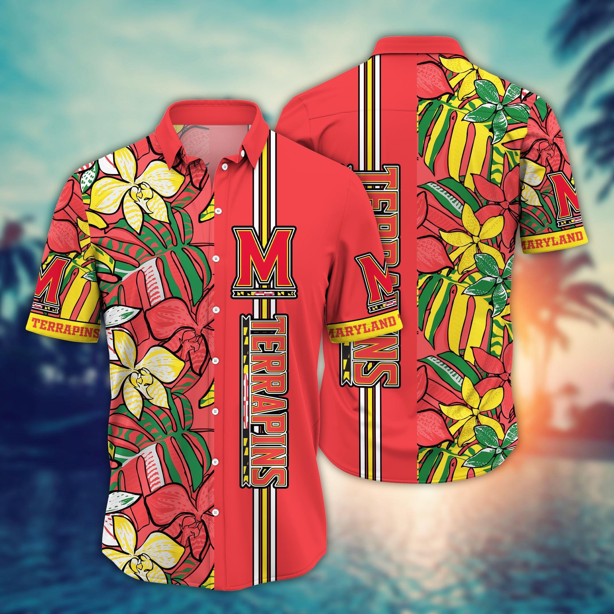Maryland Terrapins NCAA Flower Hawaii Shirt For Fans Ver 15