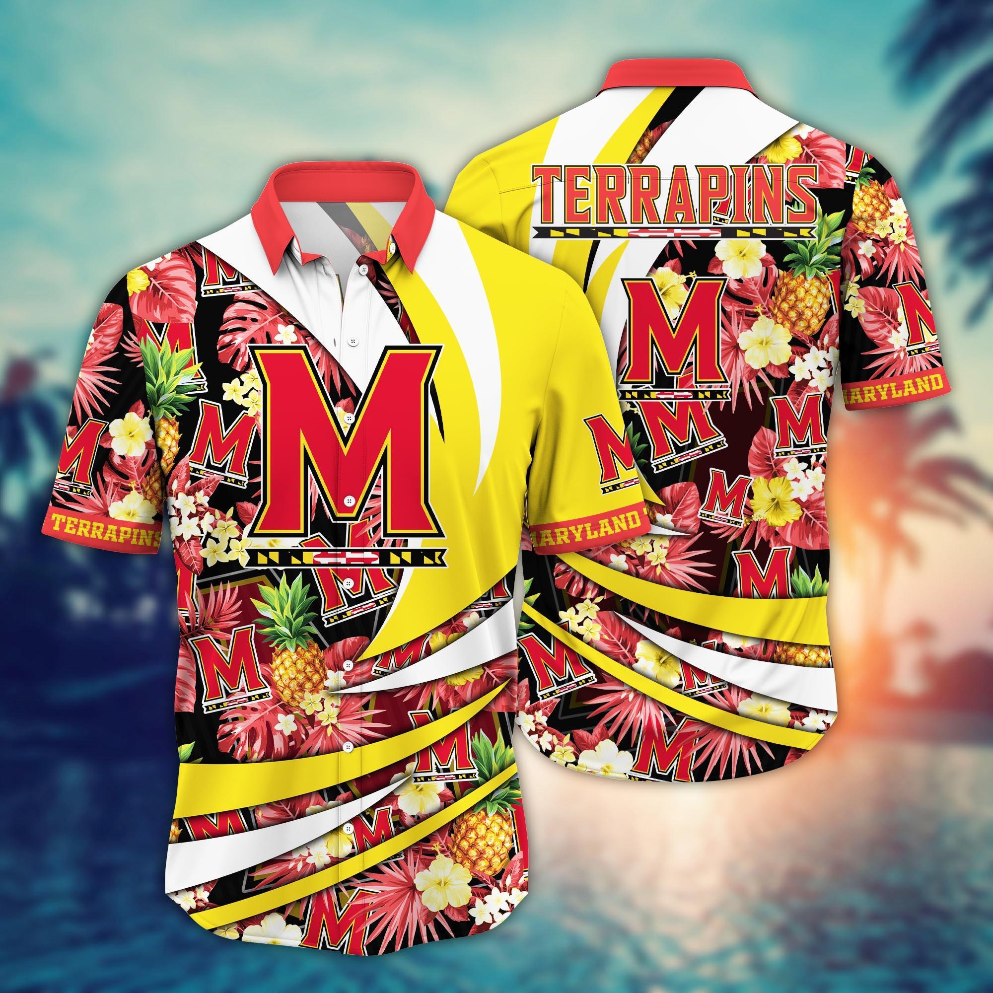 Maryland Terrapins NCAA Flower Hawaii Shirt For Fans Ver 18