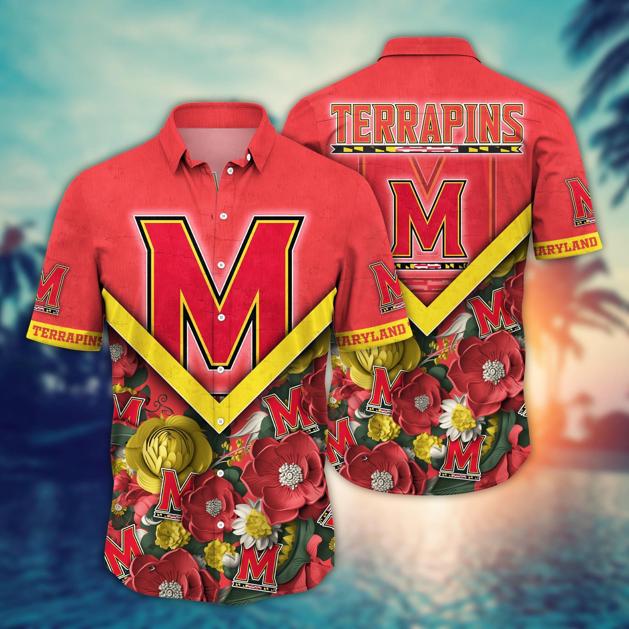 Maryland Terrapins NCAA Flower Hawaii Shirt For Fans Ver 19