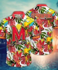 Maryland Terrapins NCAA Flower Hawaii Shirt For Fans Ver 2