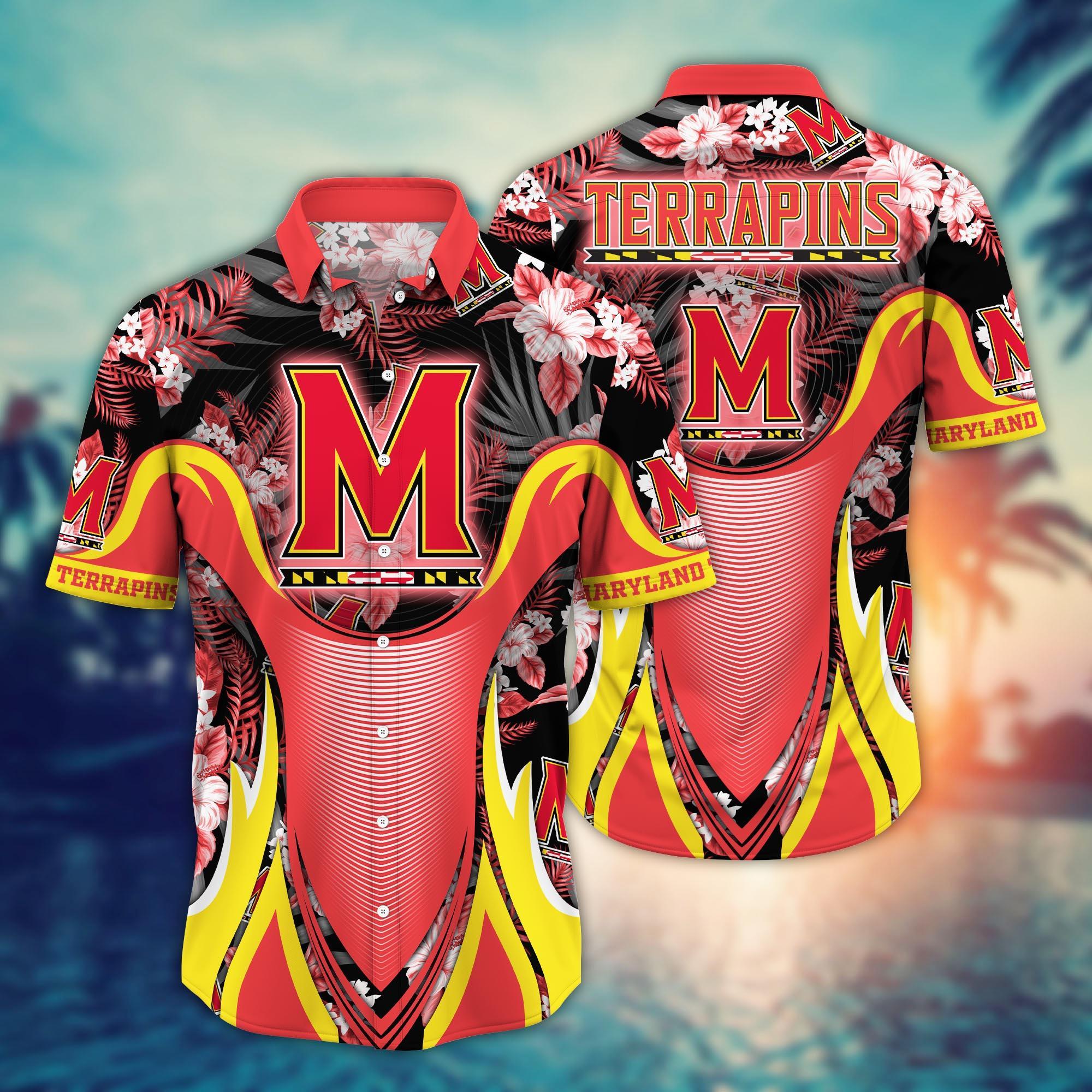 Maryland Terrapins NCAA Flower Hawaii Shirt For Fans Ver 23