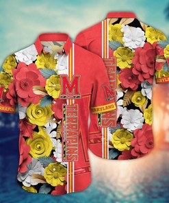 Maryland Terrapins NCAA Flower Hawaii Shirt For Fans Ver 24