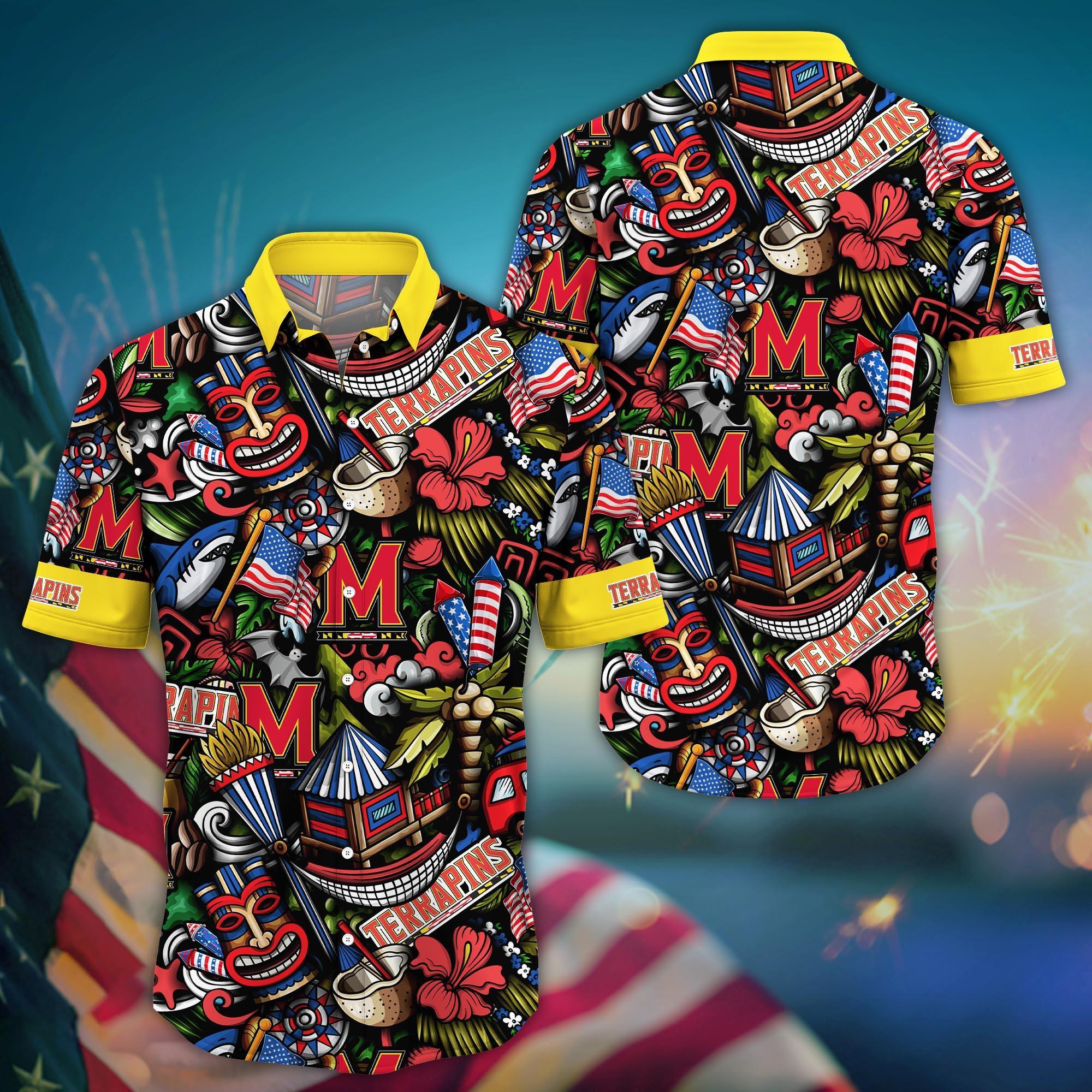 Maryland Terrapins NCAA Flower Hawaii Shirt For Fans Ver 25