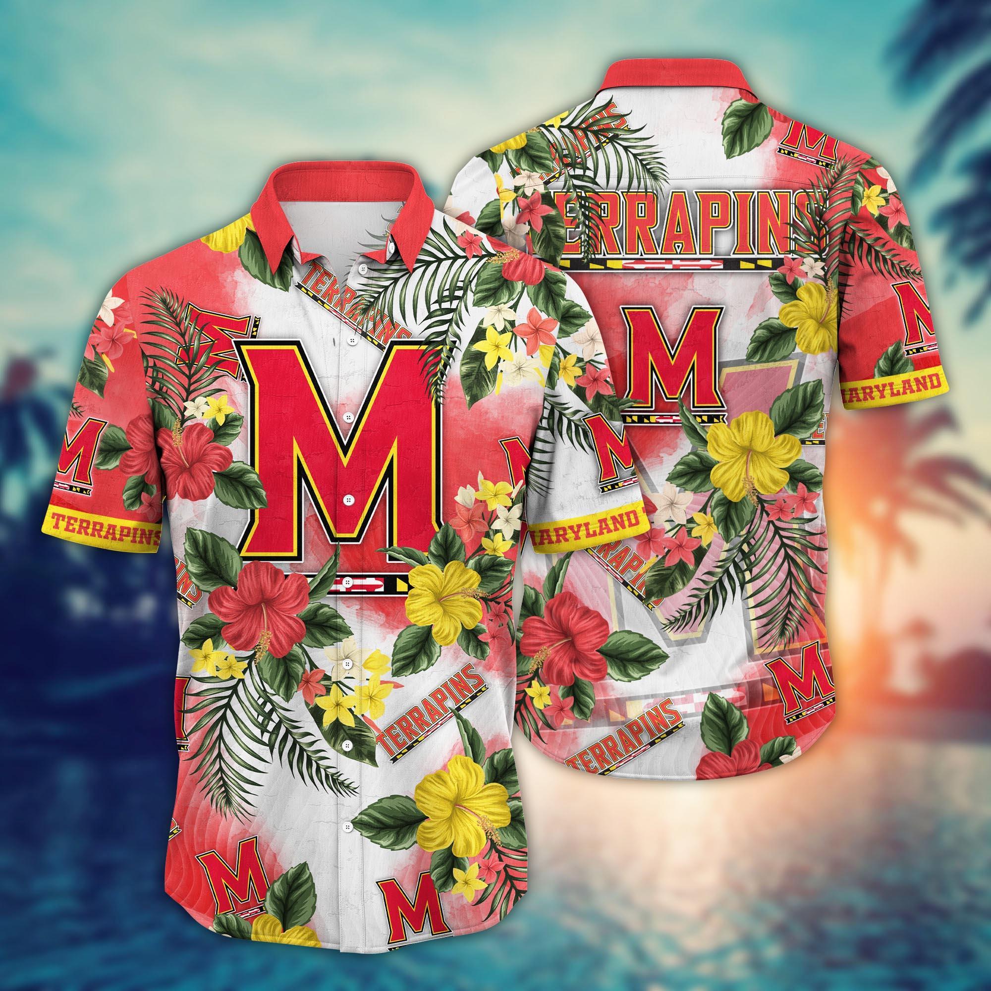 Maryland Terrapins NCAA Flower Hawaii Shirt For Fans Ver 29