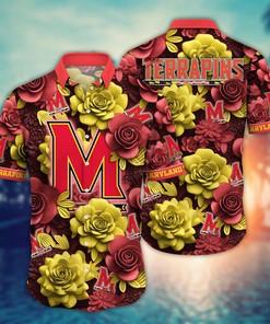 Maryland Terrapins NCAA Flower Hawaii Shirt For Fans Ver 3