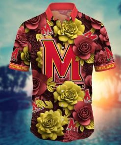 Maryland Terrapins NCAA Flower Hawaii Shirt For Fans Ver 3