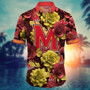 Maryland Terrapins NCAA Flower Hawaii Shirt For Fans Ver 3