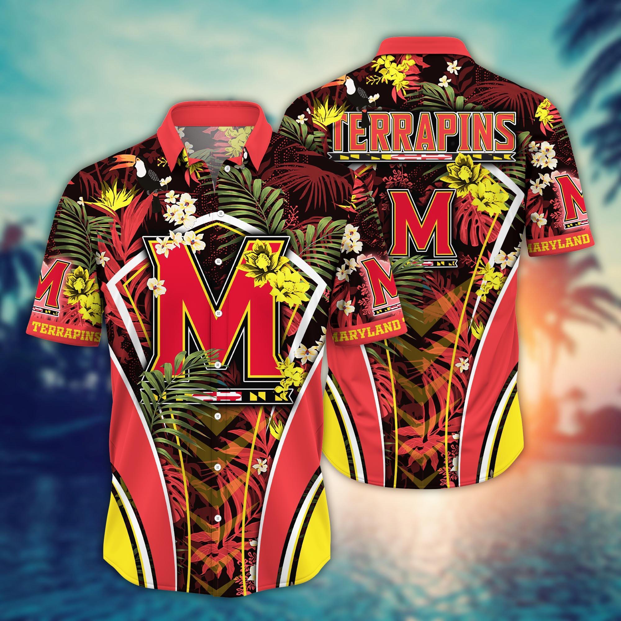 Maryland Terrapins NCAA Flower Hawaii Shirt For Fans Ver 32