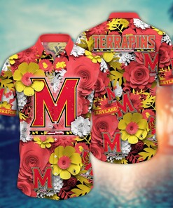 Maryland Terrapins NCAA Flower Hawaii Shirt For Fans Ver 35