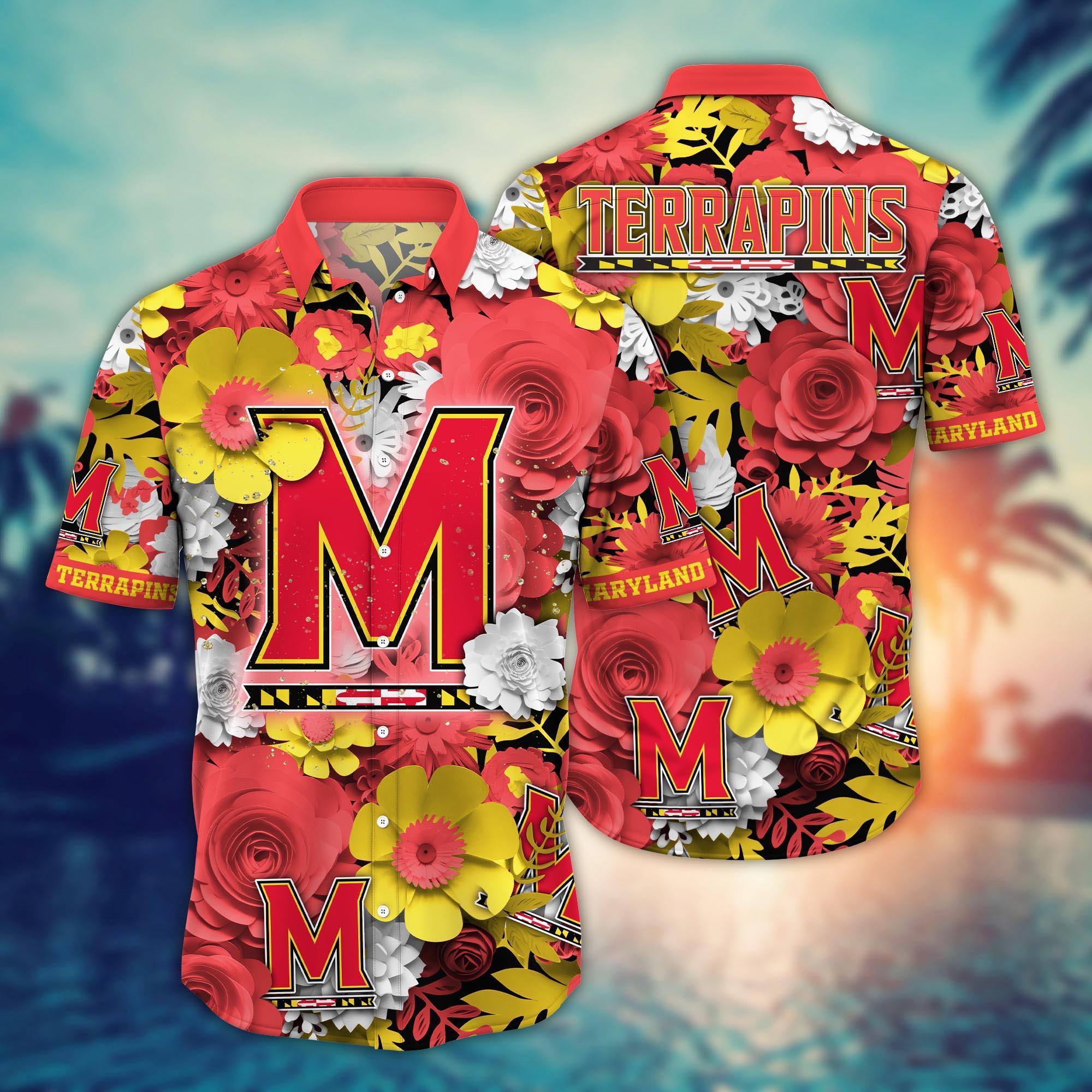 Maryland Terrapins NCAA Flower Hawaii Shirt For Fans Ver 35