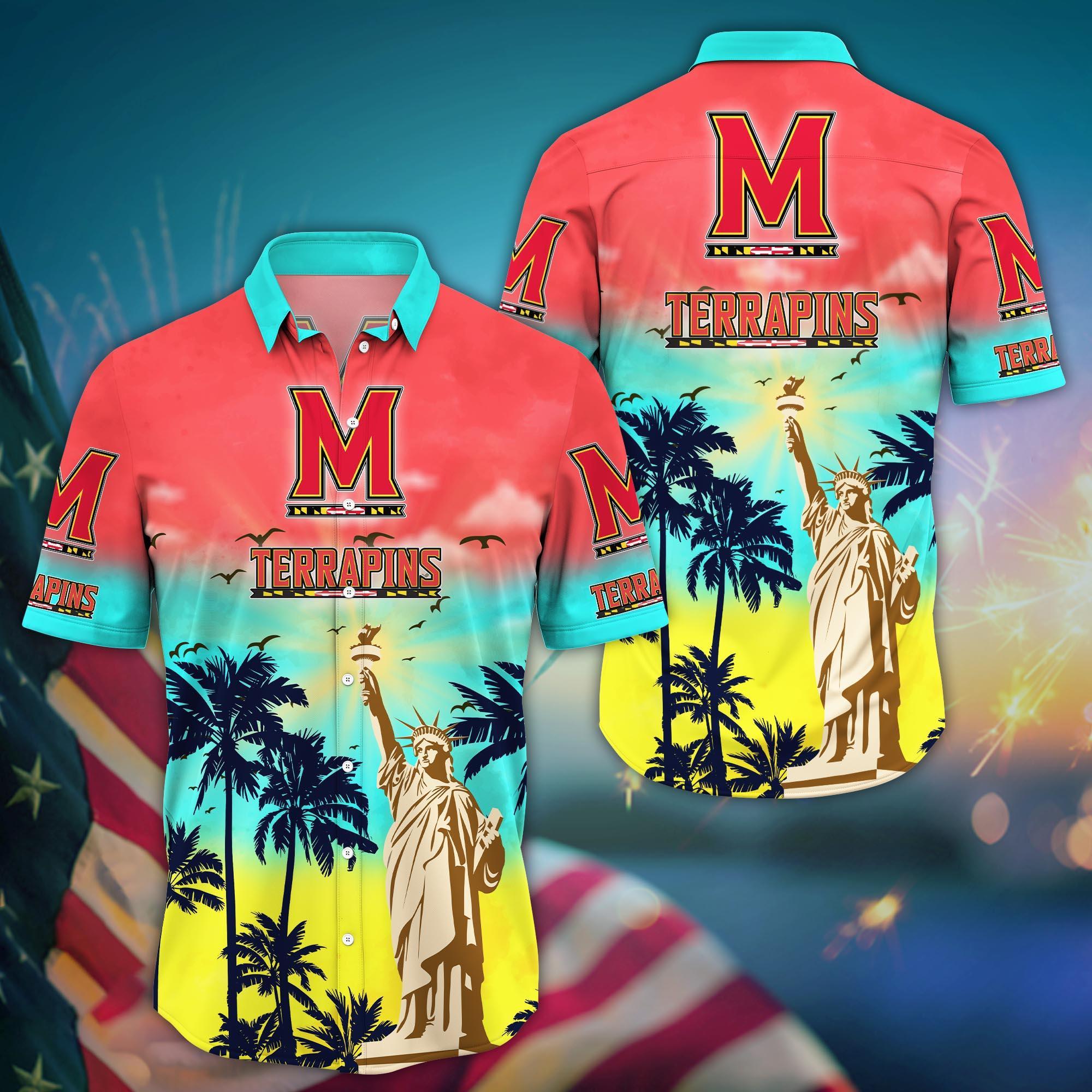 Maryland Terrapins NCAA Flower Hawaii Shirt For Fans Ver 36
