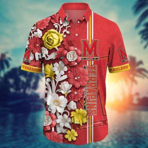 Maryland Terrapins NCAA Flower Hawaii Shirt For Fans Ver 37