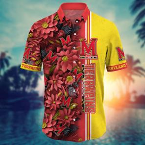 Maryland Terrapins NCAA Flower Hawaii Shirt For Fans Ver 4