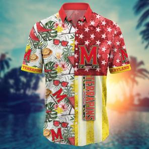 Maryland Terrapins NCAA Flower Hawaii Shirt For Fans Ver 7